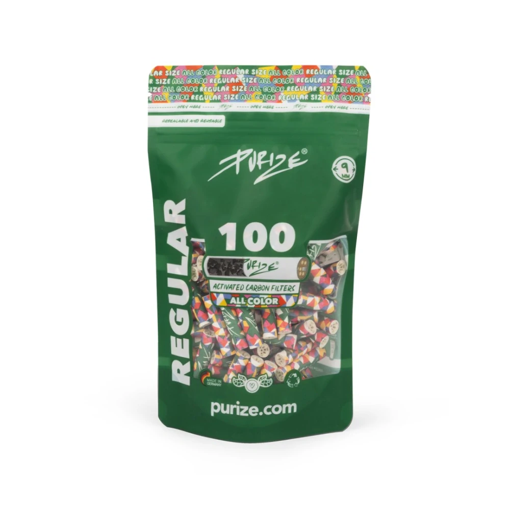 Purize Regular 9 mm filtry barevné, PE sáček 100 ks