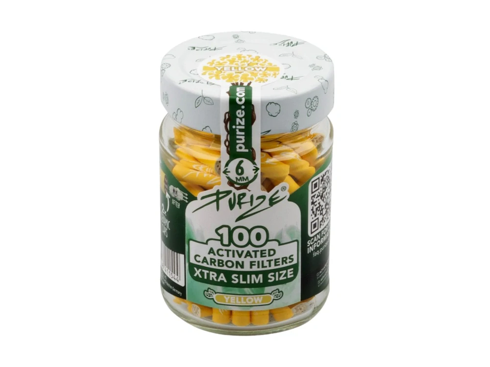 Purize XTRA Slim 6 mm filtry žluté, sklenice 100 ks
