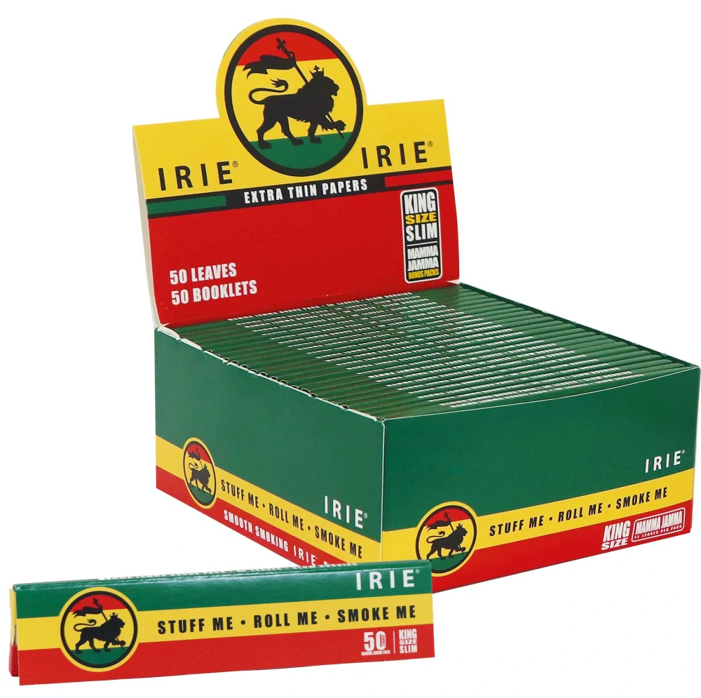 IRIE papírky King Size Slim, 50 ks v balení | box 50ks