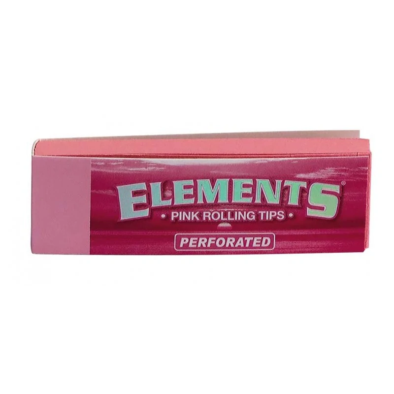 Filtry ELEMENTS PINK tips - perforované, růžové - 50 filtrů
