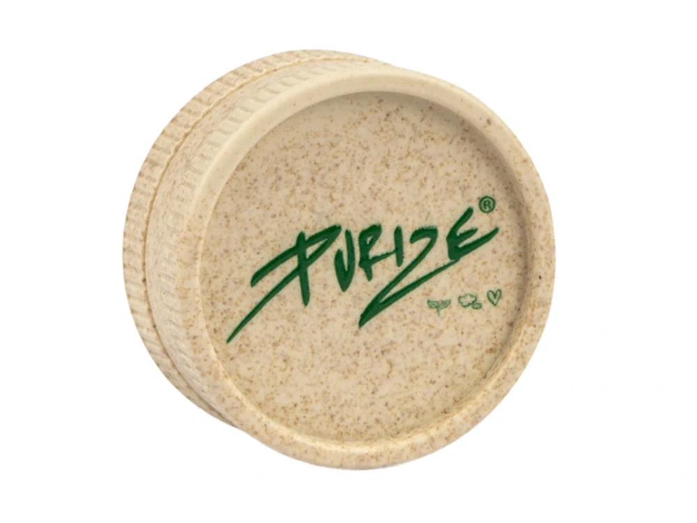 PURIZE Organic Hemp Grinder - dvoudílná biologicky rozložitelná drtička, 1ks