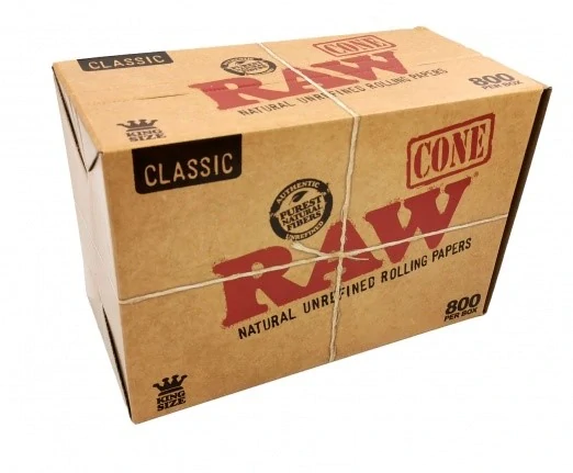 Dutinky RAW Cones King Size 109mm, box 800ks