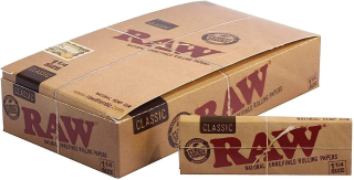 Papírky RAW 1 1/4 krátké, 50ks v balení | box 24ks