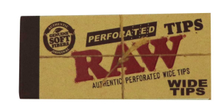 Filtry RAW - široké, nebělené, perforované 50ks v balení