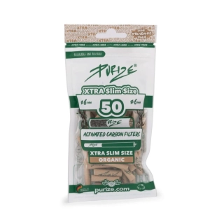 Purize XTRA Slim 6 mm filtry Organic, PE sáček 50 ks
