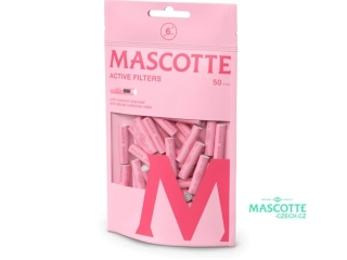 Uhlíkové filtry Mascotte Active Filter Pink, 50 ks v balení