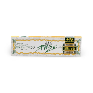 PURIZE papírky King Size Wide, 42 ks v balení, nebělené