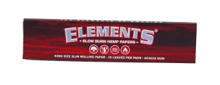 Papírky ELEMENTS King Size Slim RED, 32ks v balení
