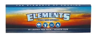 Papírky ELEMENTS Single Wide, 50ks v balení